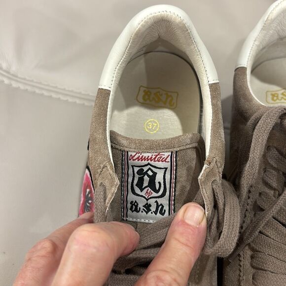 ASH Limited Gull Embroidered Sneakers sz 37 - Picture 3 of 4